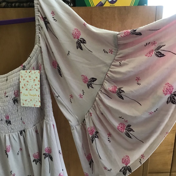 Free People Tunic Top Off Shoulder Cloud Berry XS - Picture 6 of 14